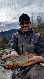 October, Brown trout, Slovenia fly fishing